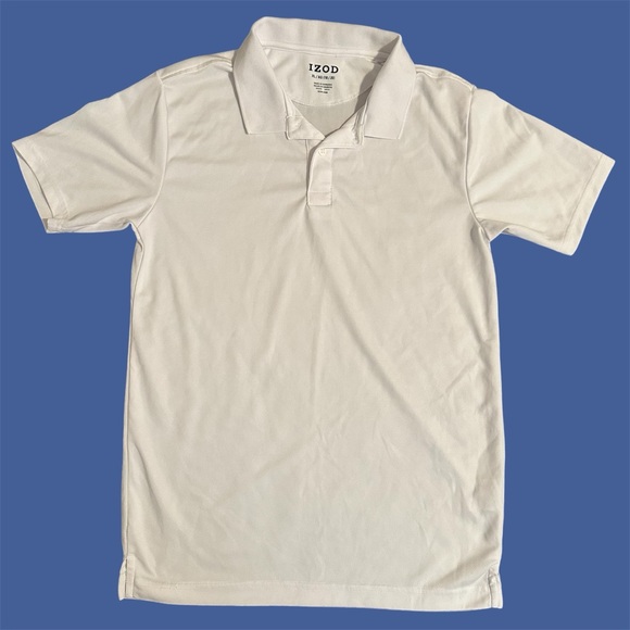 IZOD Kids XL 18/20 White Polo Shirt - Picture 1 of 6